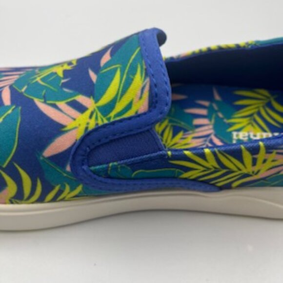 NEW Olukai Blue Aloha Floral Mens Sneakers Size 10 Lae’ahi Pa’L Slip On shoes - Picture 9 of 11